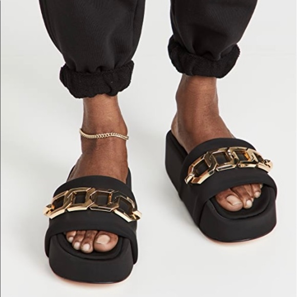 Good American Chain Platform Slide Sandals - Picture 7 of 7
